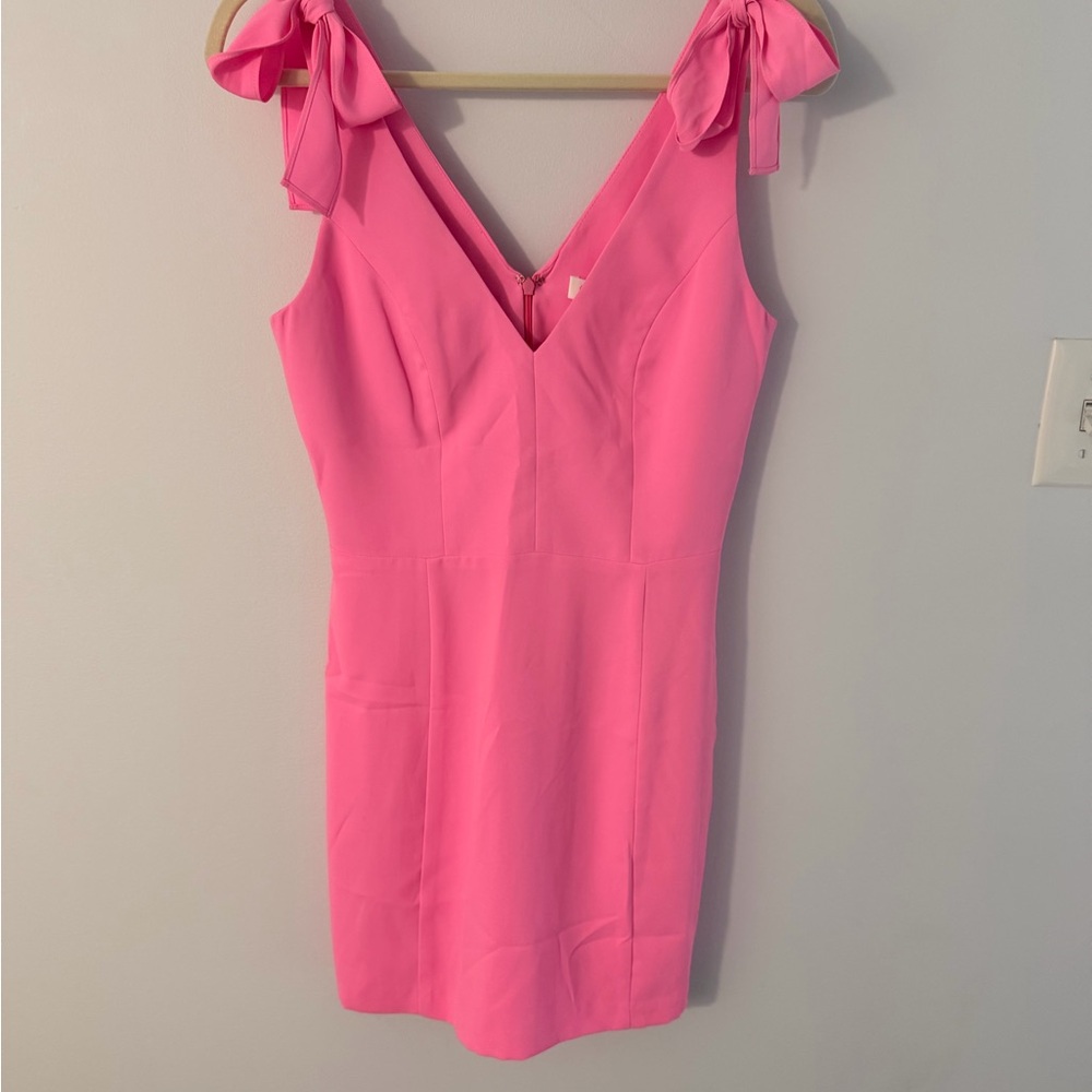 Amanda Uprichard Vibrant Pink Mini Dress